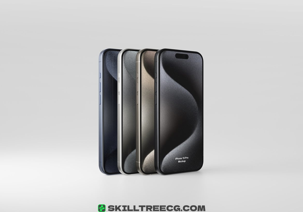图片[11]-11 Psd iPhone 15 Pro Mockup（597903）-技能树